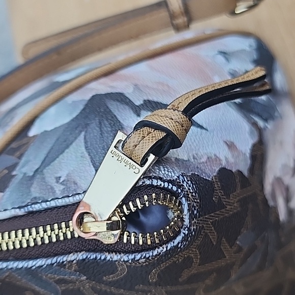 Calvin Klein Hudson Signature Satchel Handbag - Picture 10 of 15